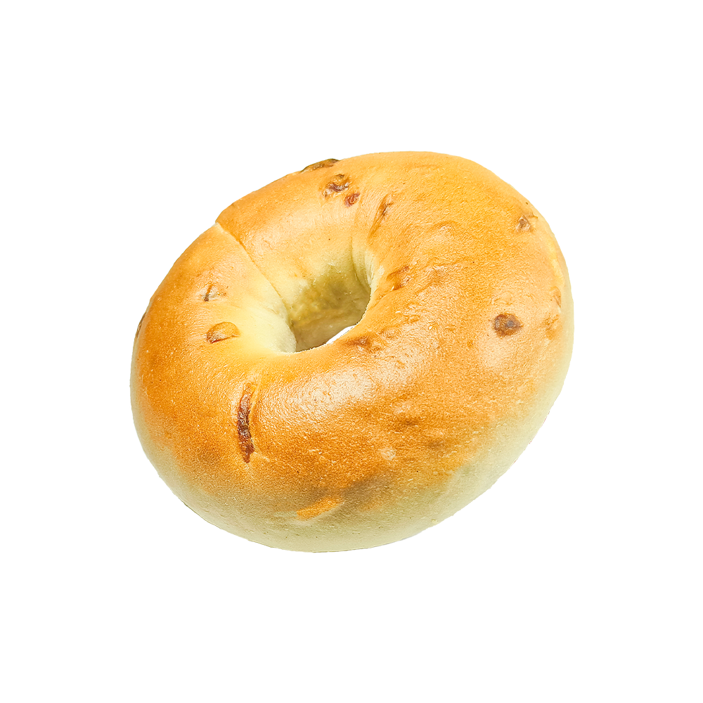 Salsum et sapidum saporem assum cepa Bagel